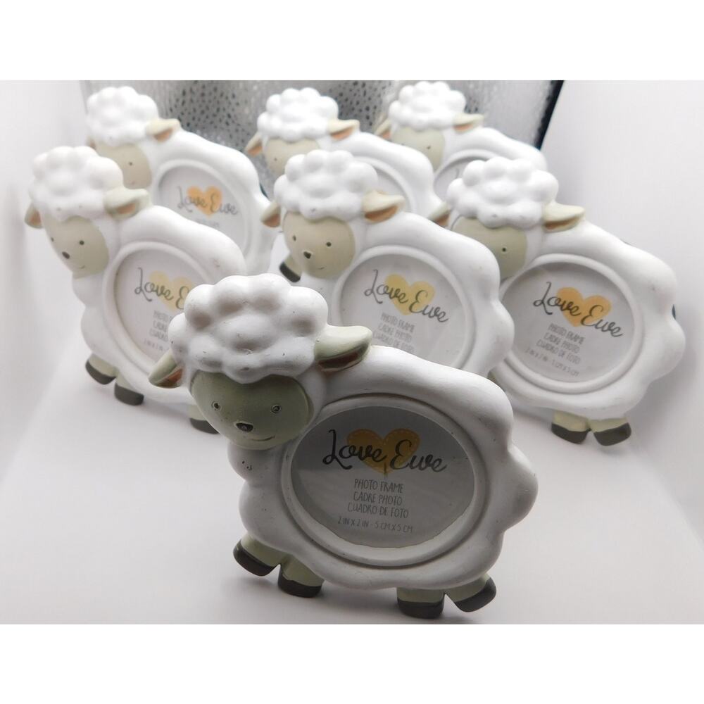 Kate Aspen Baby Shower Favors  "Love Ewe Photo Frame Set of 7 New
